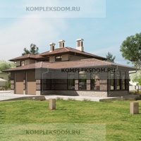проект дома KDM-1745 общ. площадь 346.95 м2