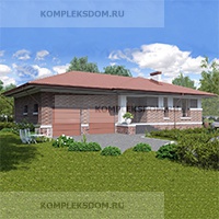 проект дома KDM-216422 общ. площадь 126.35 м2