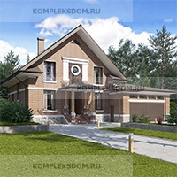 проект дома KDM-211159 общ. площадь 381.10 м2
